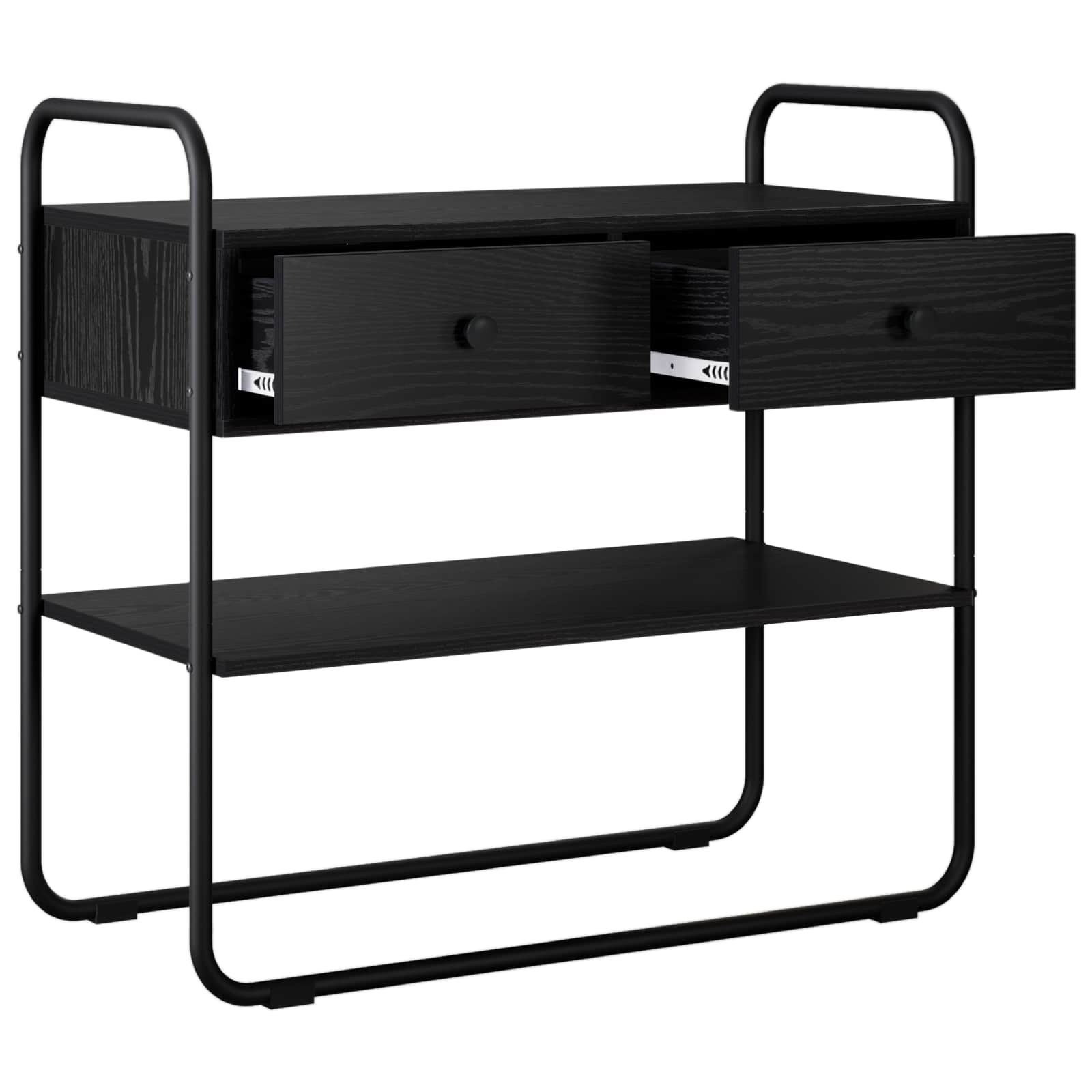 Konsolentisch Schwarze Eiche 100 x 40 x 75 cm Holzwerkstoff
