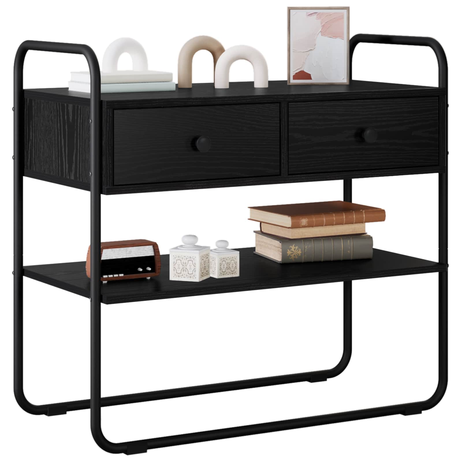Konsolentisch Schwarze Eiche 100 x 40 x 75 cm Holzwerkstoff
