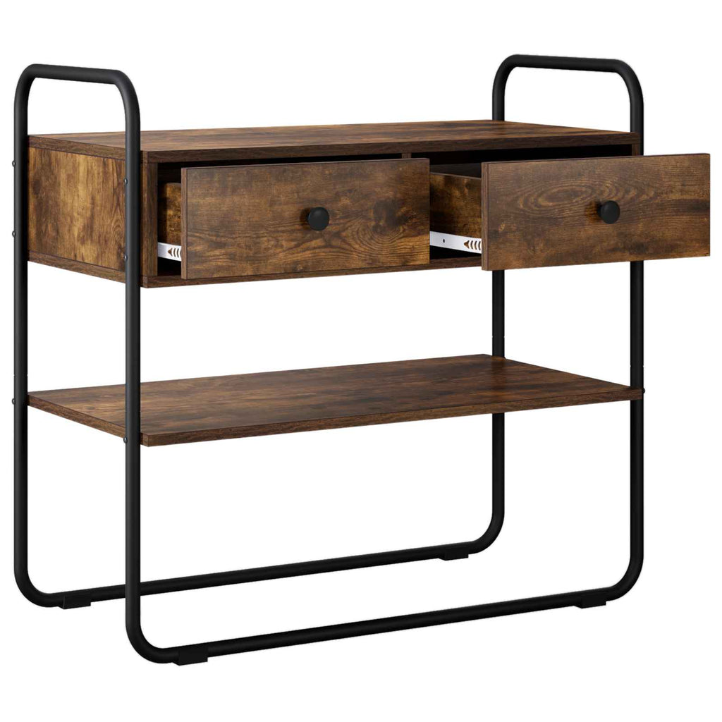 Konsolentisch Geräucherte Eiche 100 x 40 x 75 cm Holzwerkstoff