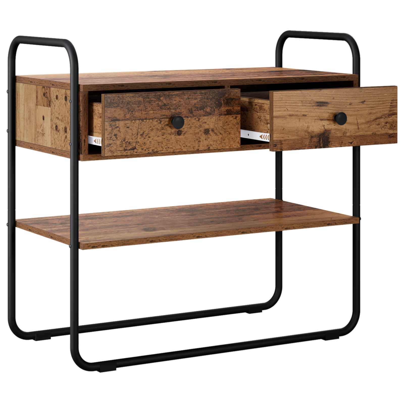 Konsolentisch Altholz 100 x 40 x 75 cm Holzwerkstoff