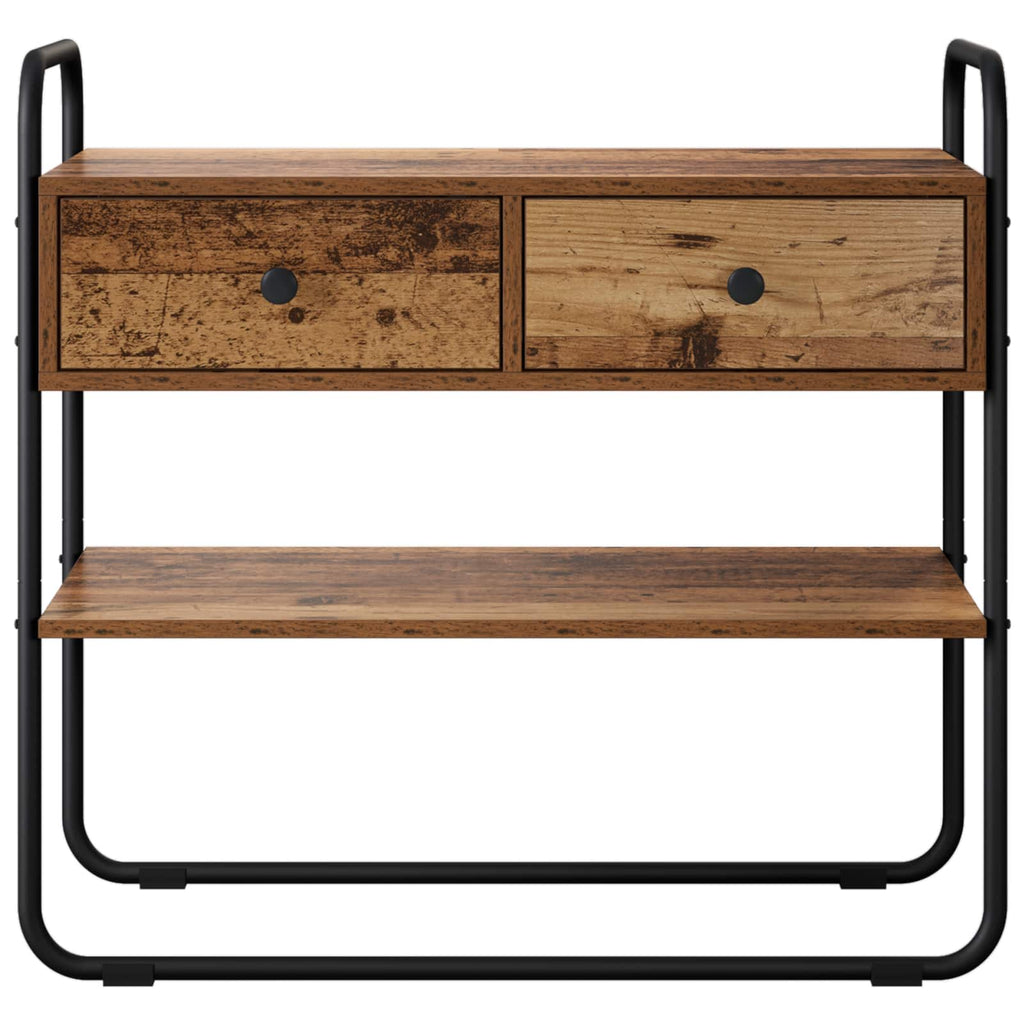 Konsolentisch Altholz 100 x 40 x 75 cm Holzwerkstoff