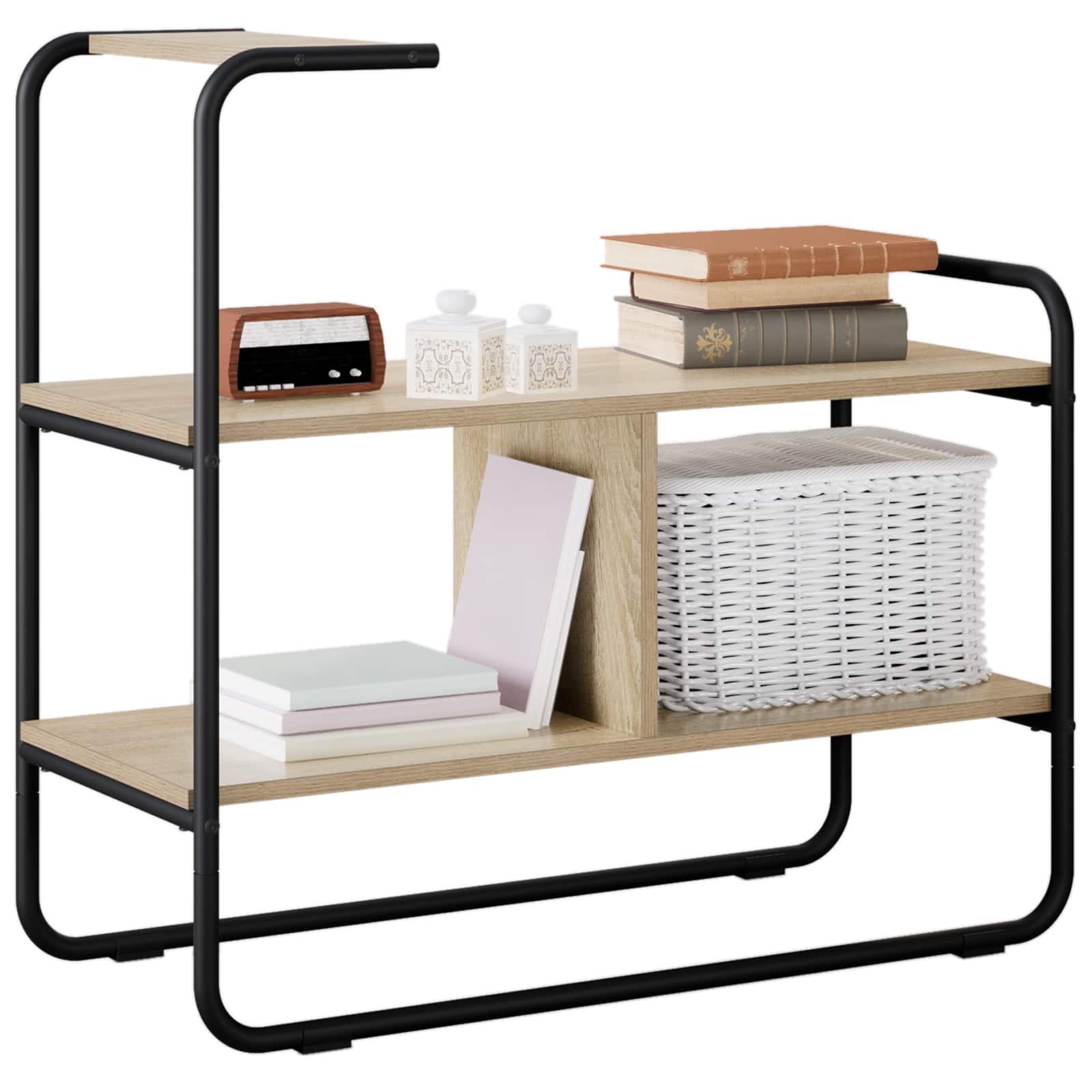 Konsolentisch Sonoma-Eiche 80 x 35 x 75 cm Holzwerkstoff