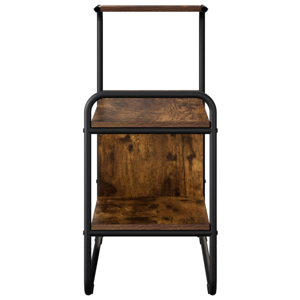 Konsolentisch Geräucherte Eiche 80 x 35 x 75 cm Holzwerkstoff