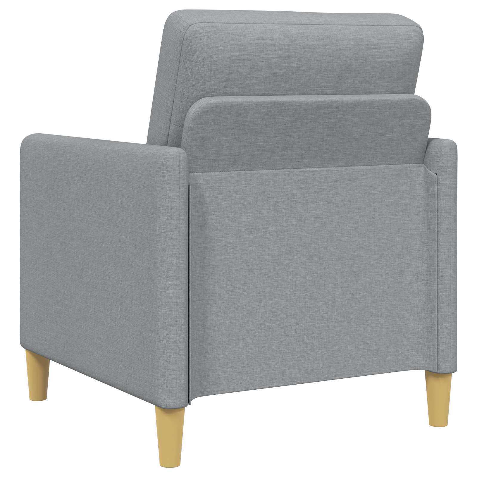 Sofa Set mit Stauraum 2 pcs Hellgrau Polyester