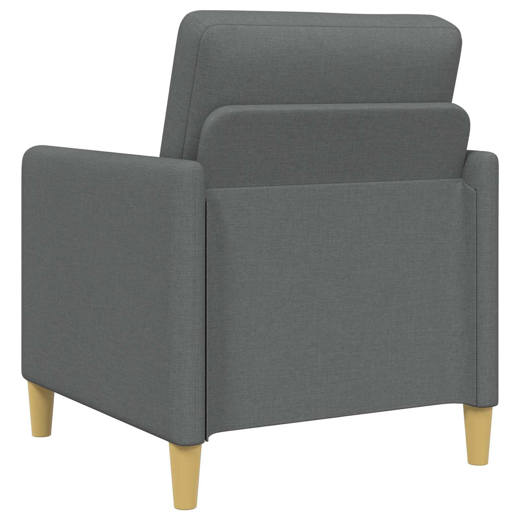 Sofa Set mit Stauraum 2 pcs Dunkelgrau Polyester