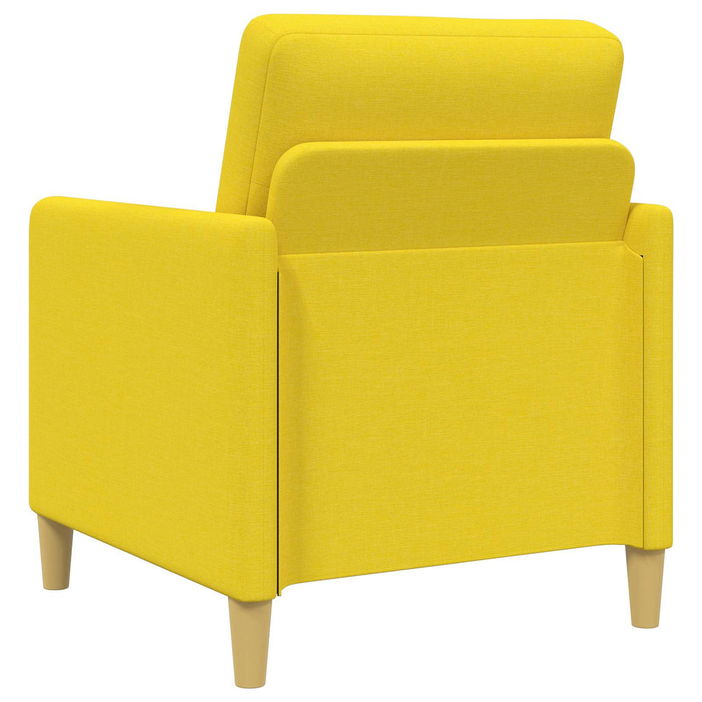 Sofa Set mit Stauraum 2 pcs Helles Gelb Polyester
