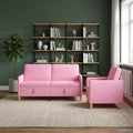 Sofa Set mit Stauraum 2 pcs Rosa Polyester