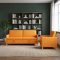 Sofa Set mit Stauraum 2 pcs Dunkelgelb Polyester