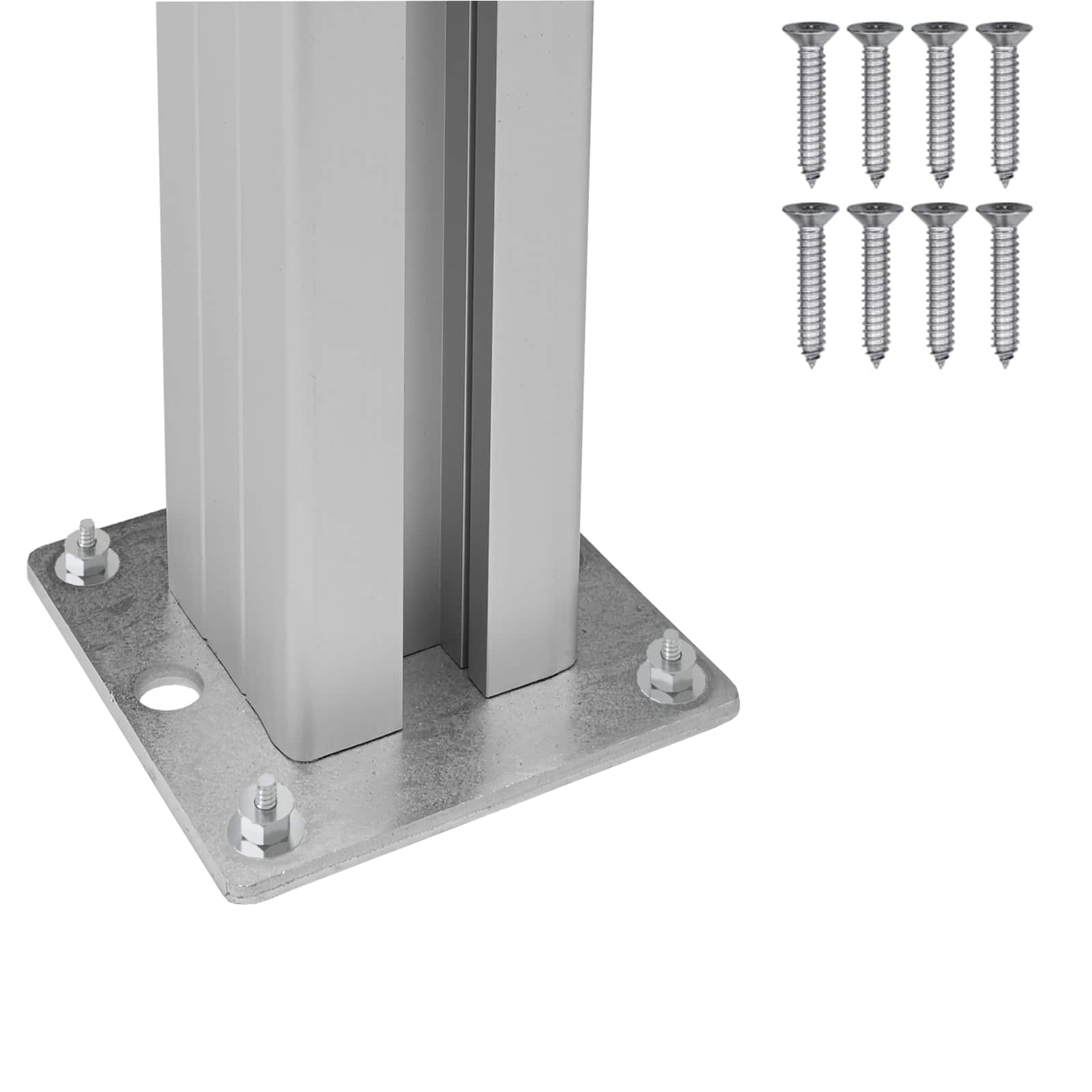Mülltonnenzaun Braun 85 x 12 x 115 cm Aluminium und WPC
