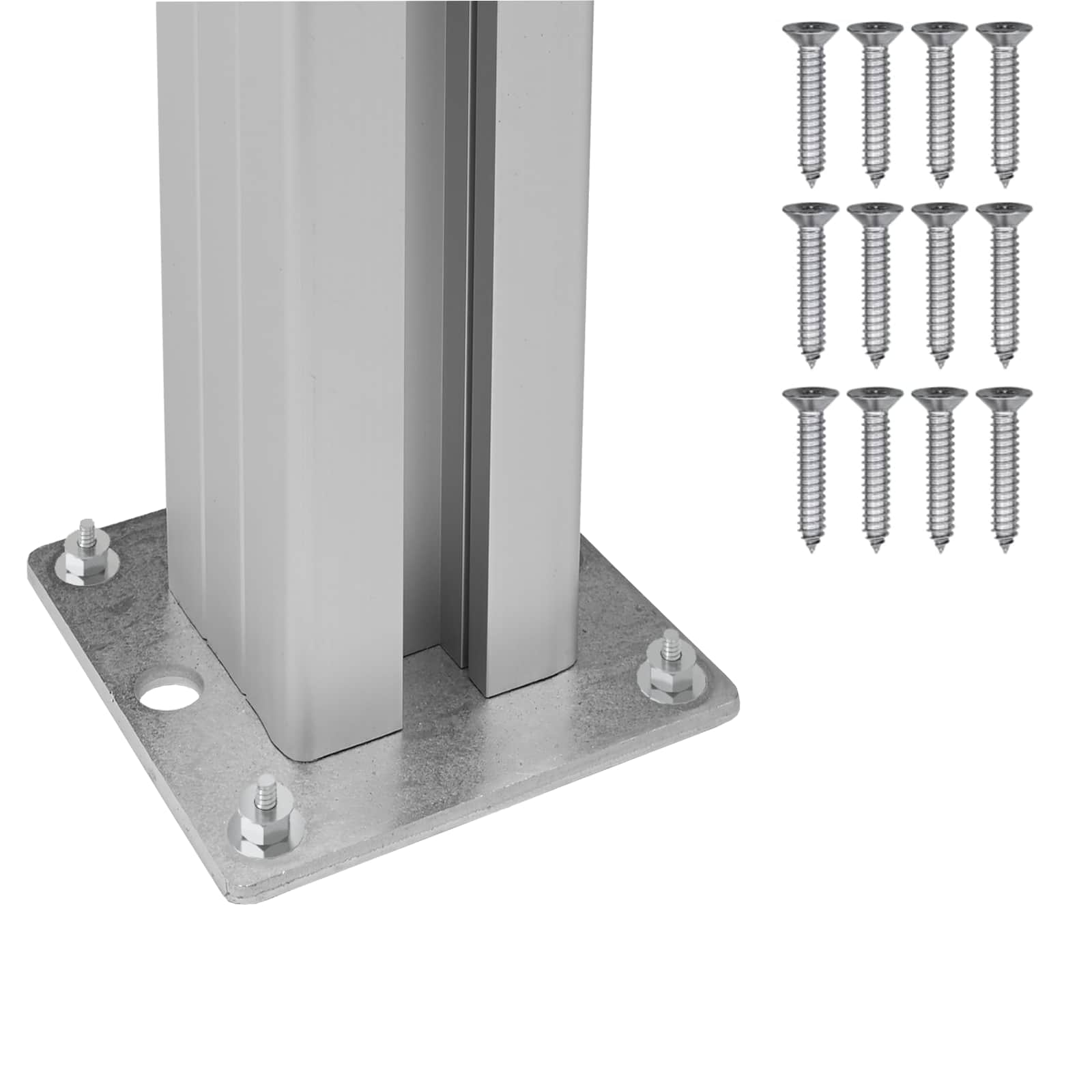 Mülltonnenzaun Braun 85 x 85 x 115 cm Aluminium und WPC