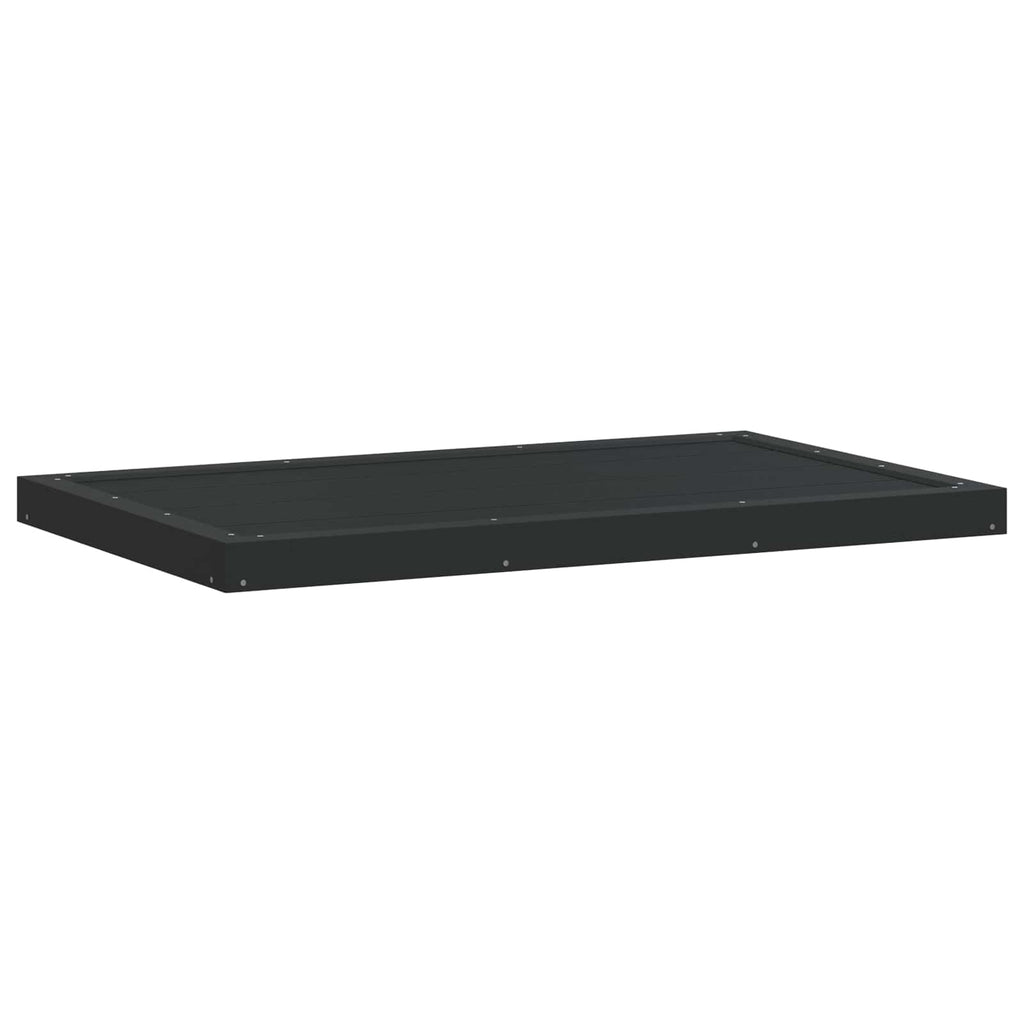 Duschsockelplatte Schwarz 101 x 63 x 5,5 cm WPC
