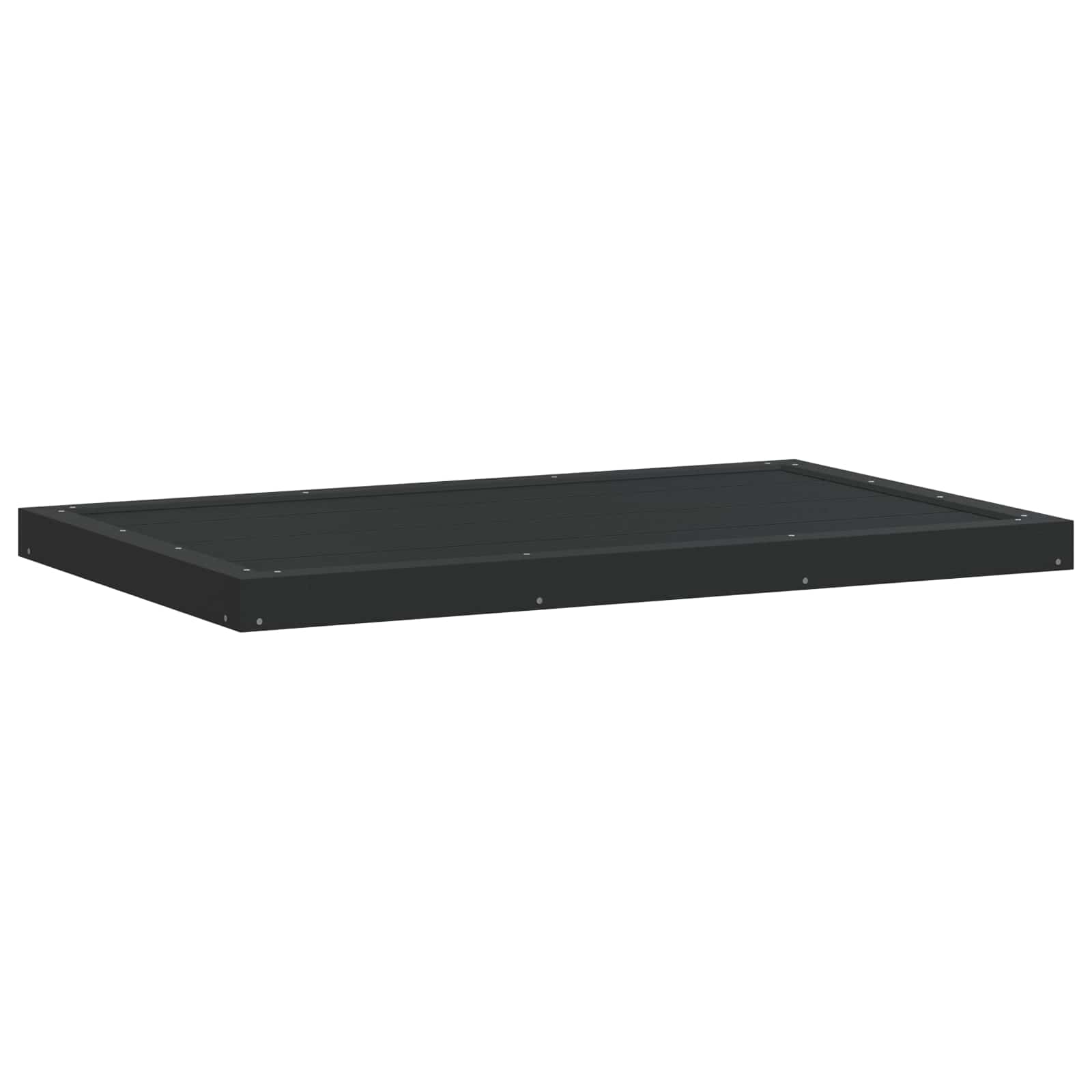 Duschsockelplatte Schwarz 101 x 63 x 5,5 cm WPC
