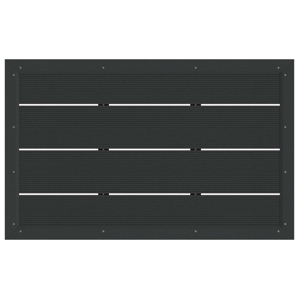 Duschsockelplatte Schwarz 101 x 63 x 5,5 cm WPC