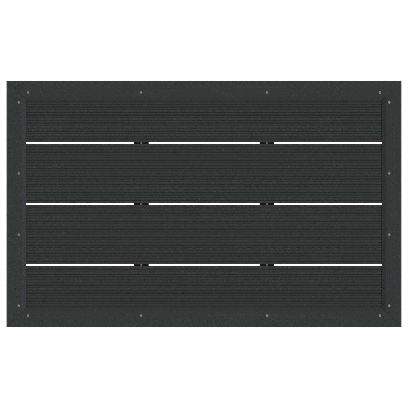 Duschsockelplatte Schwarz 101 x 63 x 5,5 cm WPC