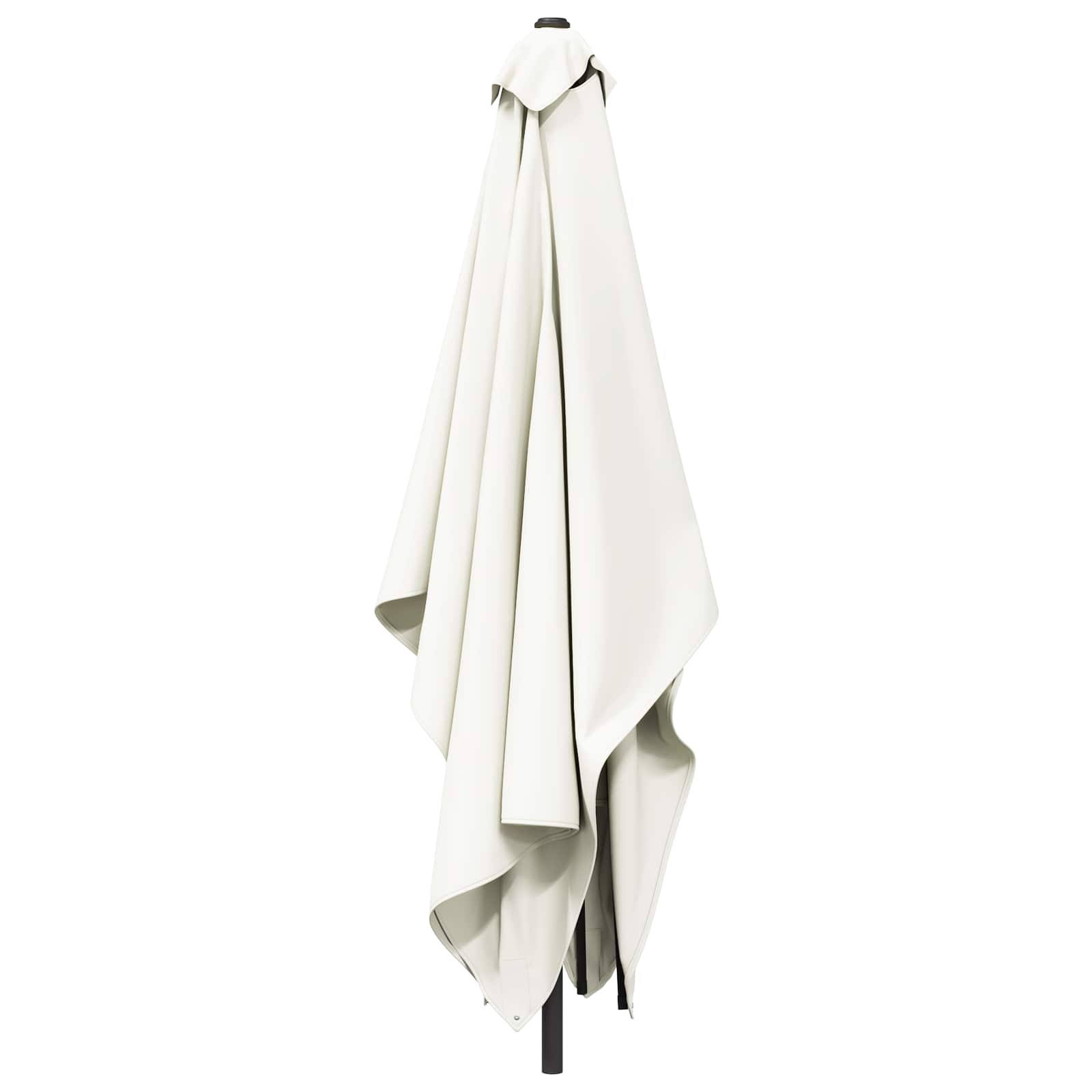 Garten-Sonnenschirm 200 x 300 cm Polyester Rechtwinklig Creme