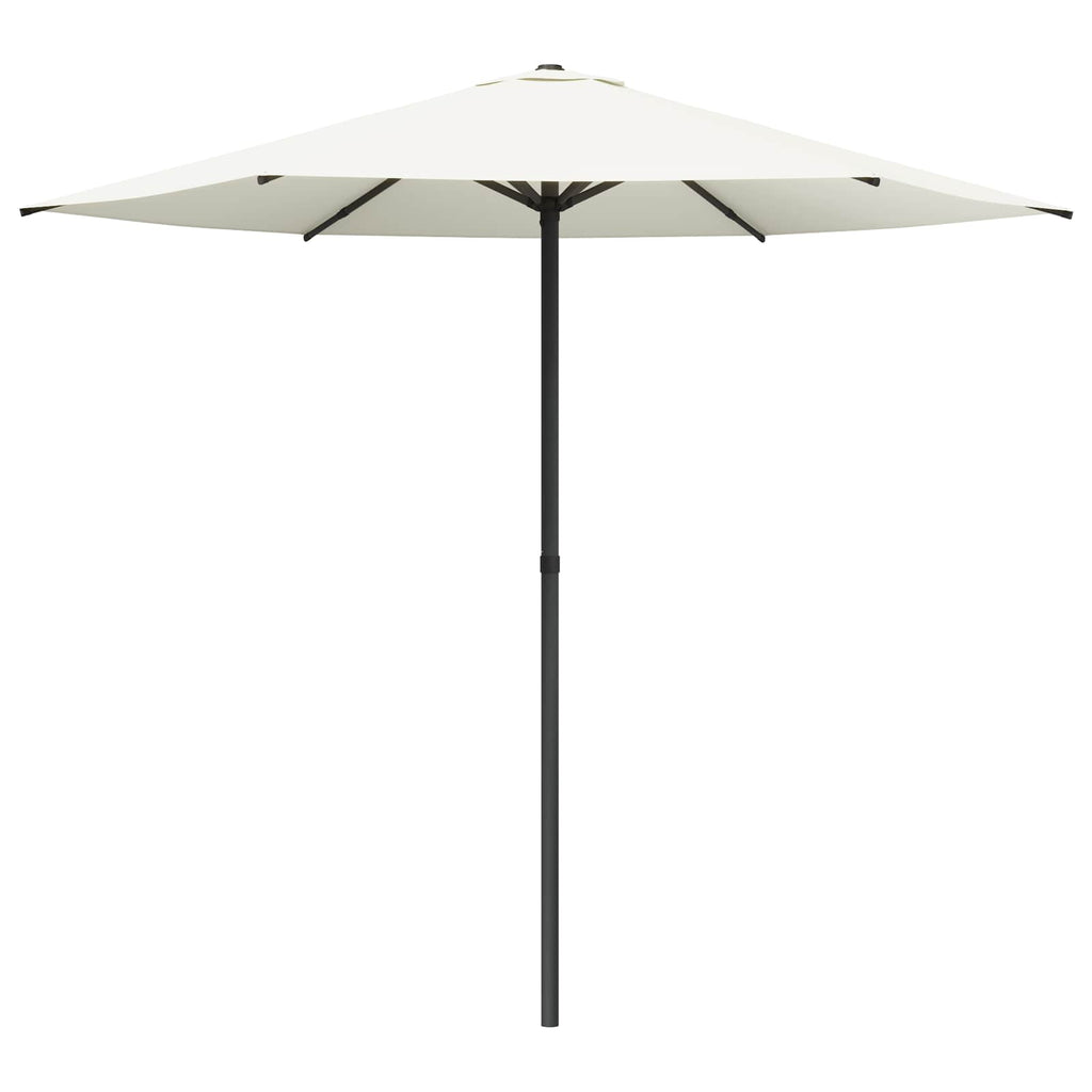 Garten-Sonnenschirm 230 x 230 cm Polyester Rechtwinklig Creme