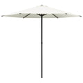 Garten-Sonnenschirm 230 x 230 cm Polyester Rechtwinklig Creme