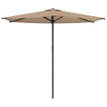 Garten-Sonnenschirm 270 x 270 cm Polyester Rechtwinklig Taupe
