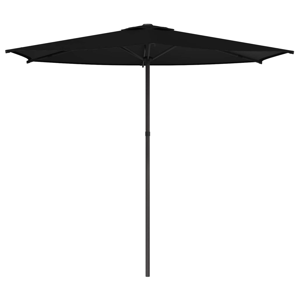 Garten-Sonnenschirm 270 x 270 cm Polyester Rechtwinklig Schwarz
