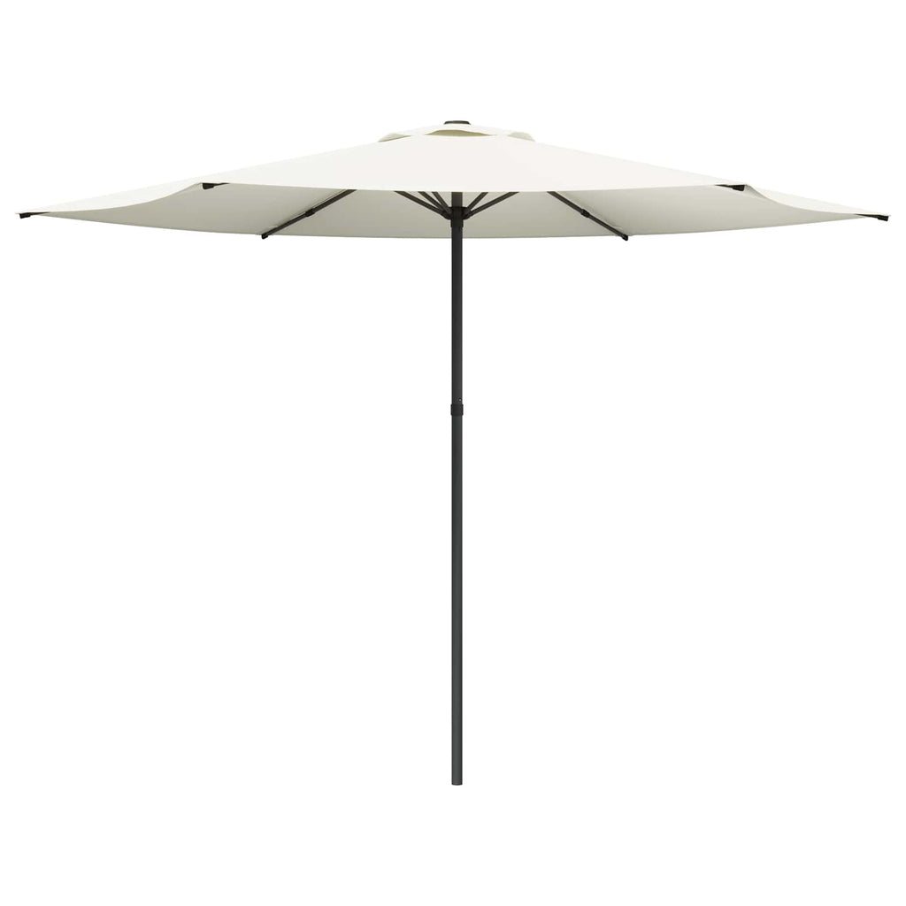 Garten-Sonnenschirm 300 x 300 cm Polyester Rechtwinklig Creme