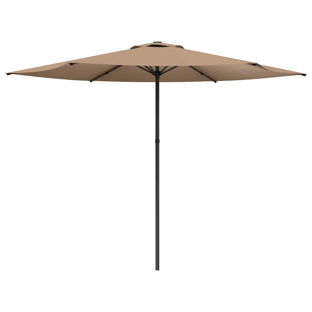 Garten-Sonnenschirm 300 x 300 cm Polyester Rechtwinklig Taupe