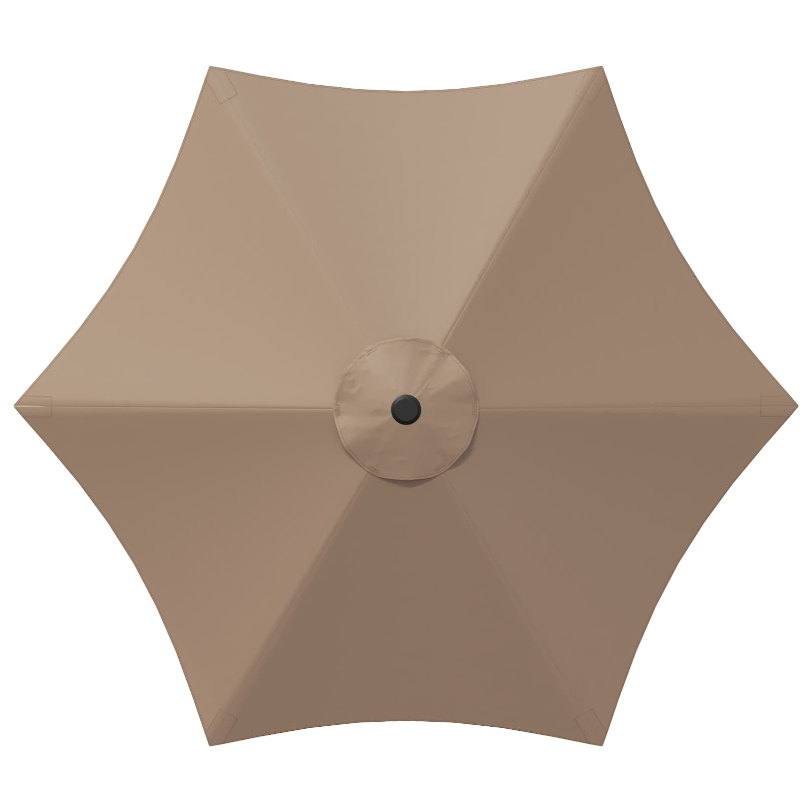 Garten-Sonnenschirm 300 x 300 cm Polyester Rechtwinklig Taupe
