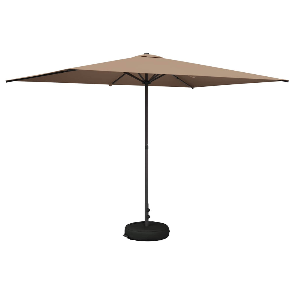 Garten-Sonnenschirm 200 x 300 cm Polyester Rechtwinklig Taupe