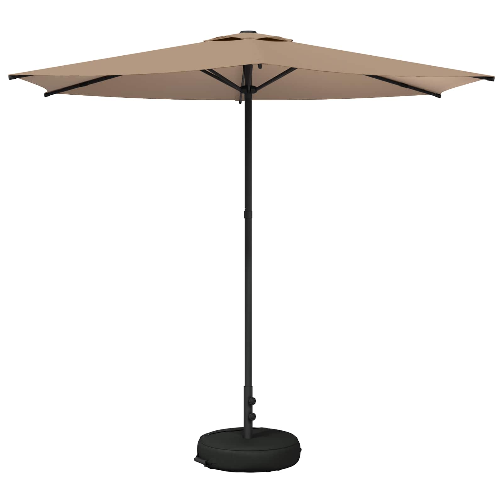 Garten-Sonnenschirm 270 x 270 cm Polyester Rechtwinklig Taupe