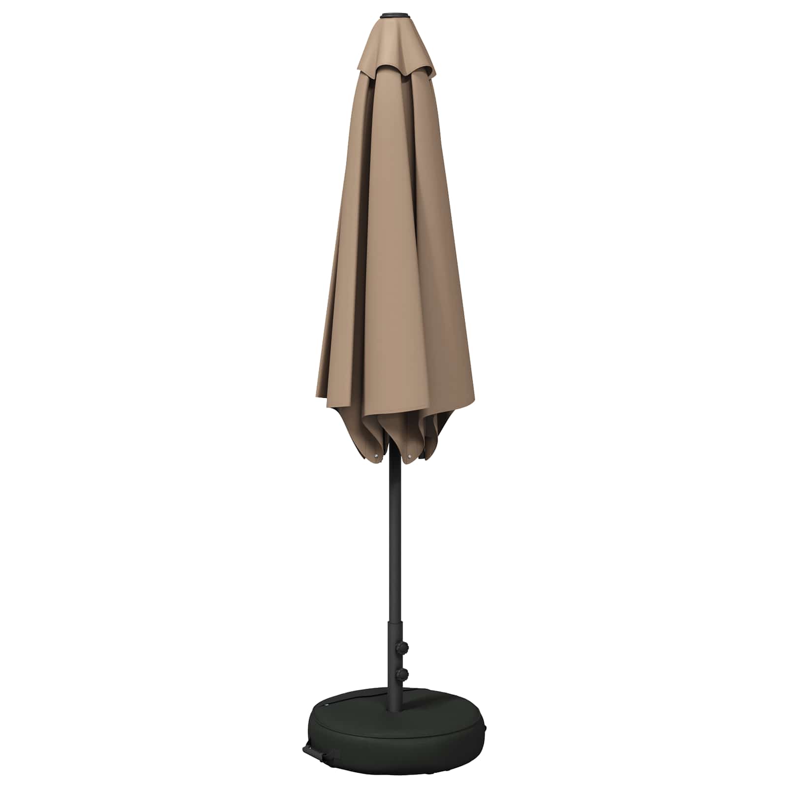 Garten-Sonnenschirm 270 x 270 cm Polyester Rechtwinklig Taupe