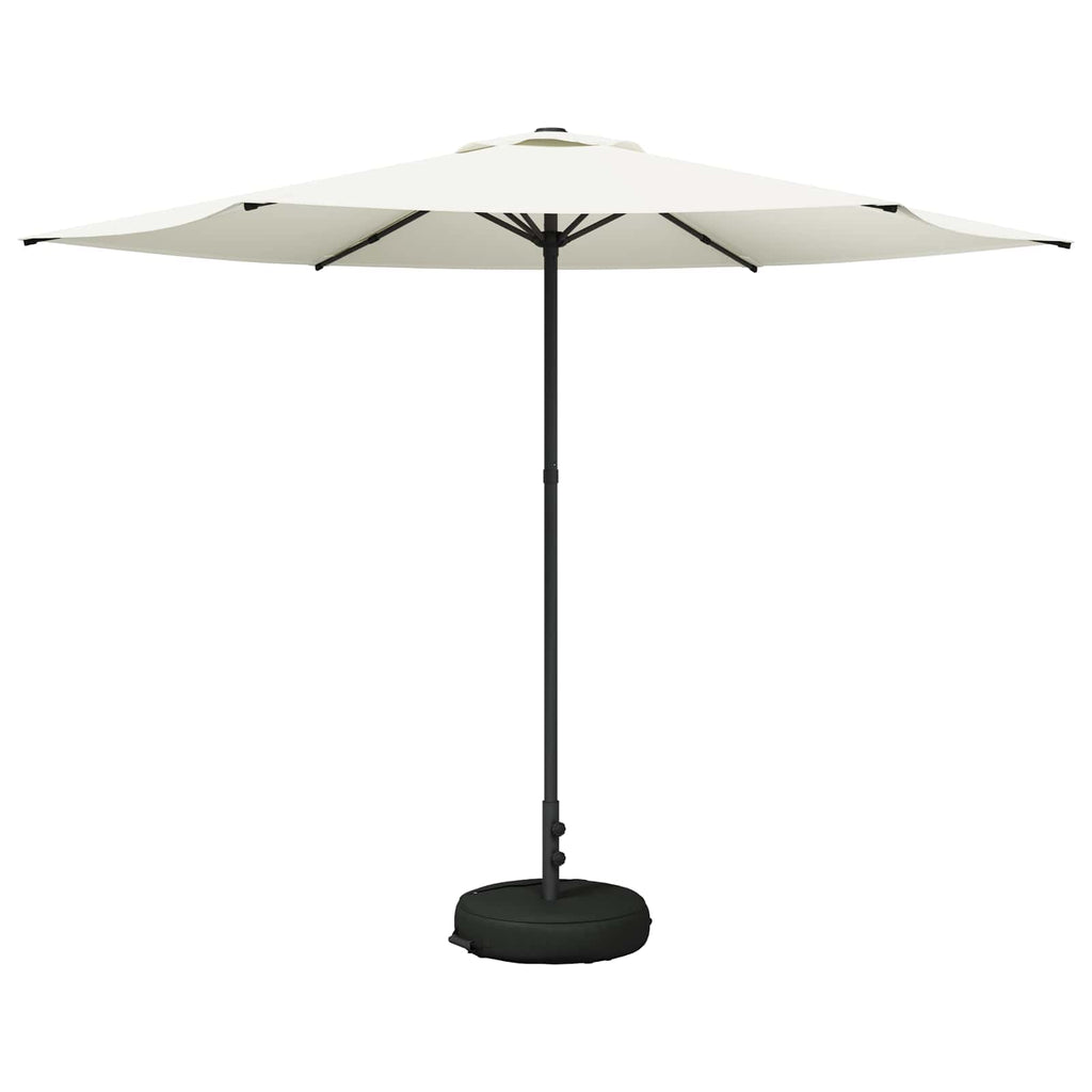 Garten-Sonnenschirm 300 x 300 cm Polyester Rechtwinklig Creme