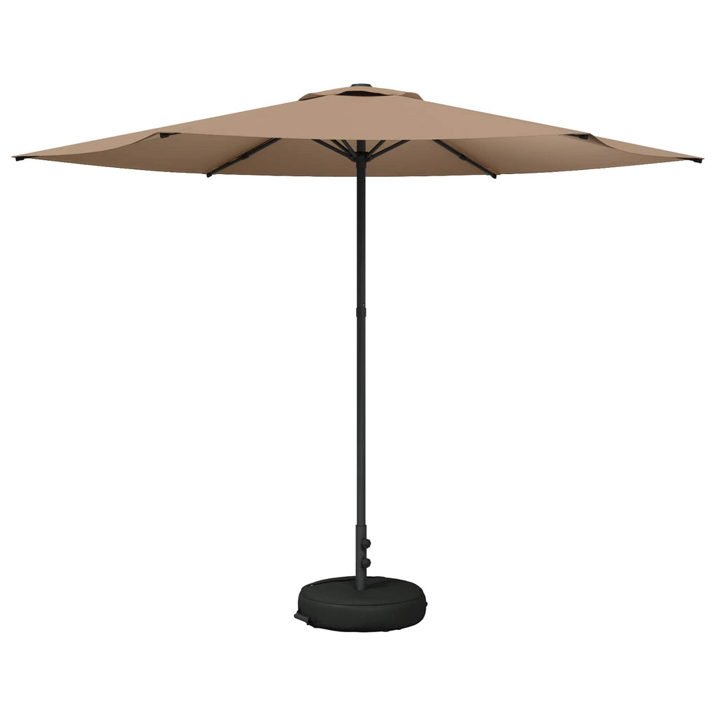Garten-Sonnenschirm 300 x 300 cm Polyester Rechtwinklig Taupe