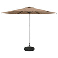 Garten-Sonnenschirm 300 x 300 cm Polyester Rechtwinklig Taupe