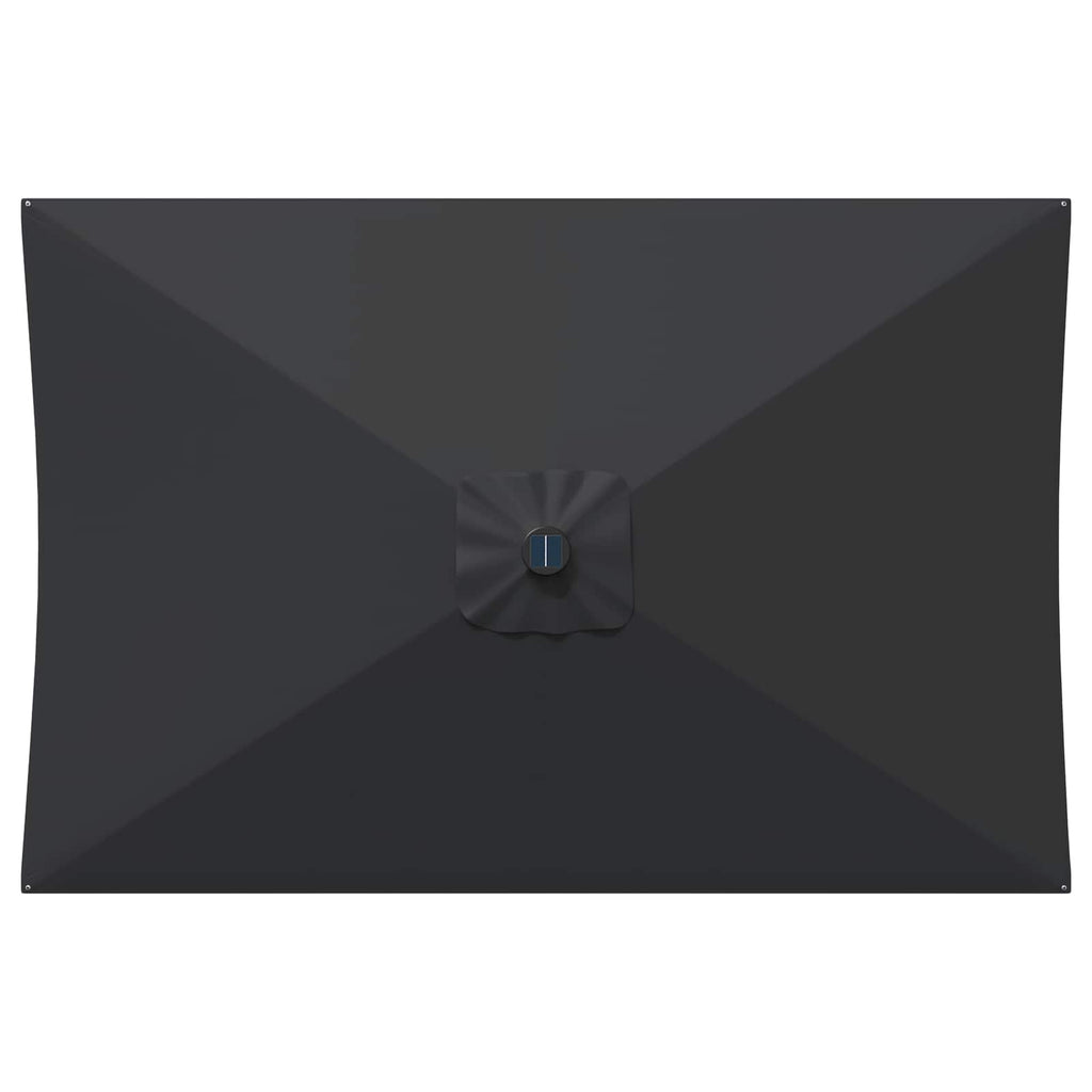 Garten Sonnenschirm mit LED-Lichtern 200 x 300 cm Polyester