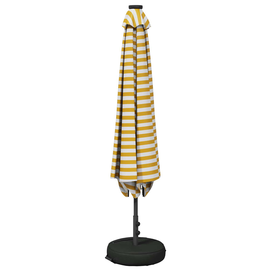 Garten Sonnenschirm mit LED-Lichtern 200 x 300 cm Polyester