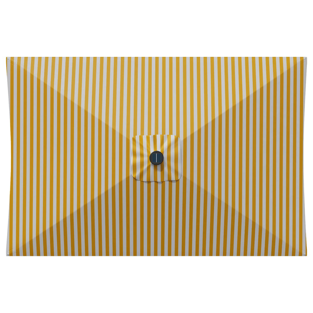Garten Sonnenschirm mit LED-Lichtern 200 x 300 cm Polyester