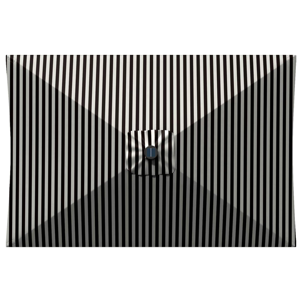 Garten Sonnenschirm mit LED-Lichtern 200 x 300 cm Polyester