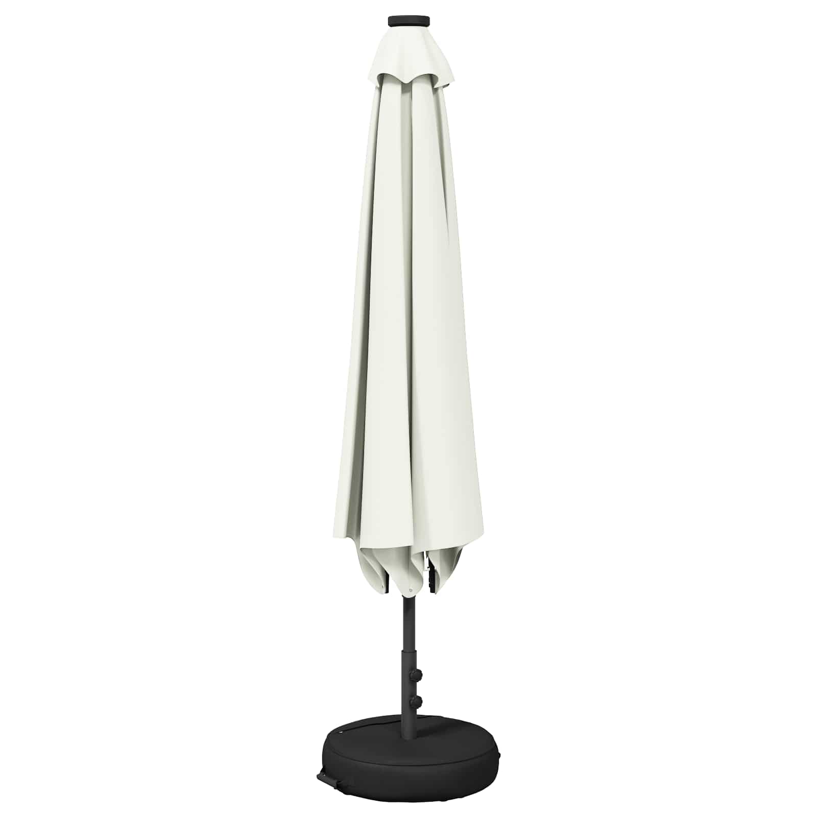 Garten Sonnenschirm mit LED-Lichtern 230 x 230 cm Polyester