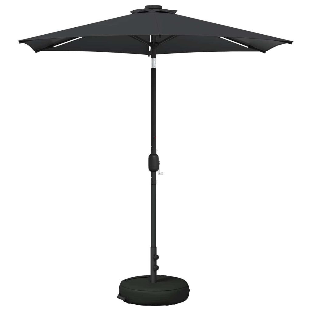 Garten Sonnenschirm mit LED-Lichtern 230 x 230 cm Polyester