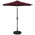 Garten Sonnenschirm mit LED-Lichtern 230 x 230 cm Polyester