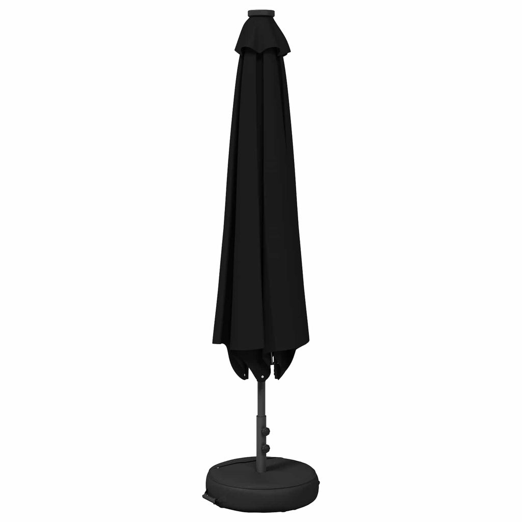 Garten Sonnenschirm mit LED-Lichtern 230 x 230 cm Polyester