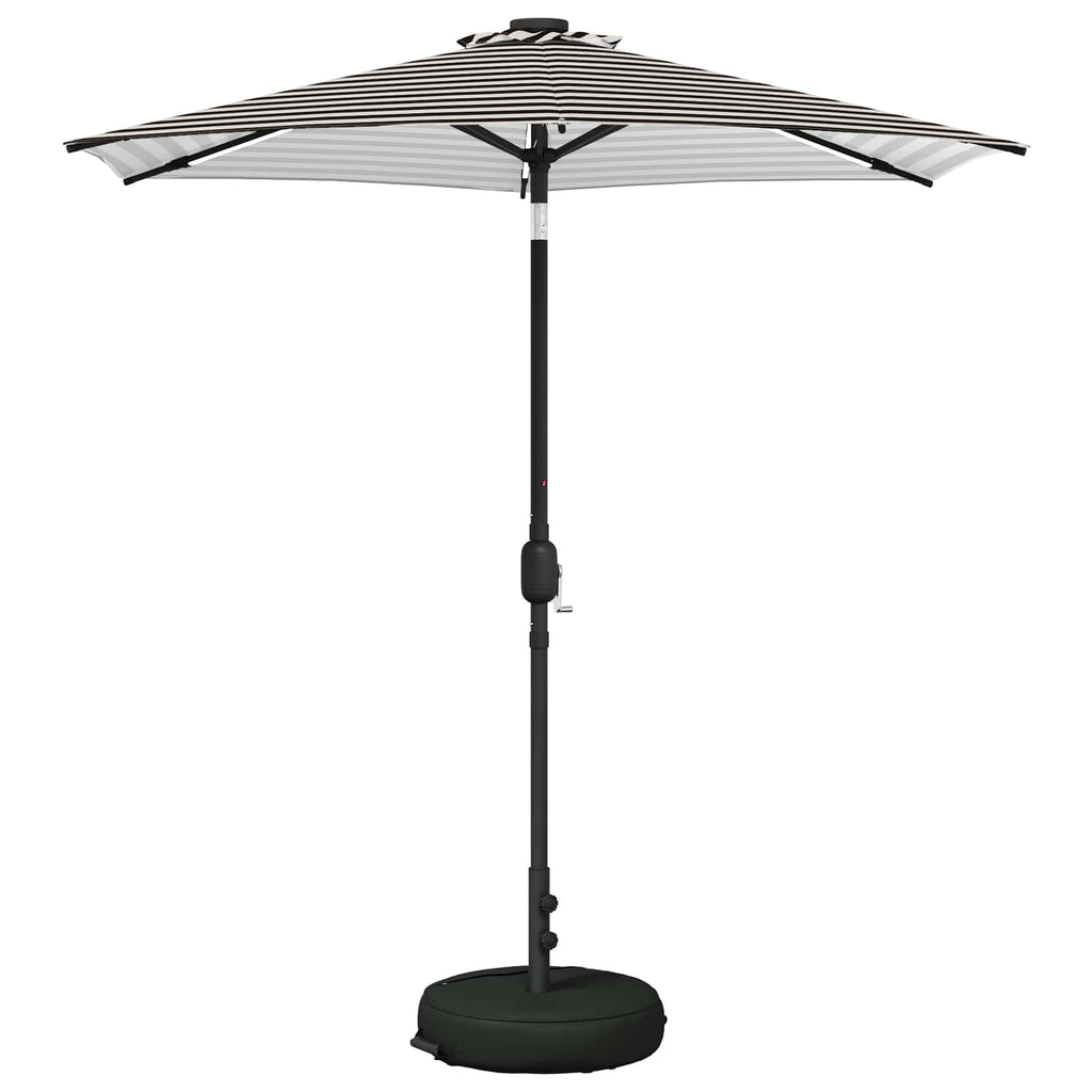 Garten Sonnenschirm mit LED-Lichtern 230 x 230 cm Polyester
