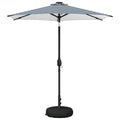 Garten Sonnenschirm mit LED-Lichtern 230 x 230 cm Polyester