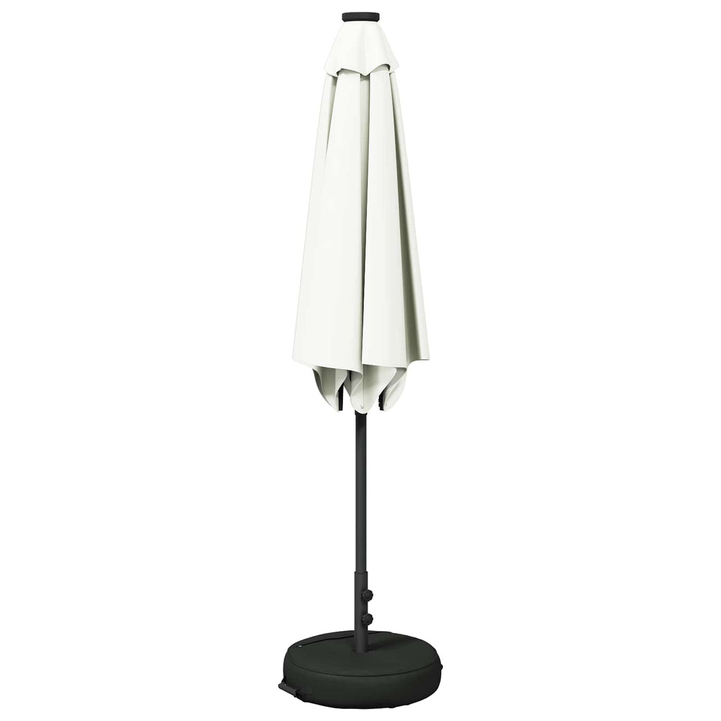 Garten Sonnenschirm mit LED-Lichtern 270 x 270 cm Polyester