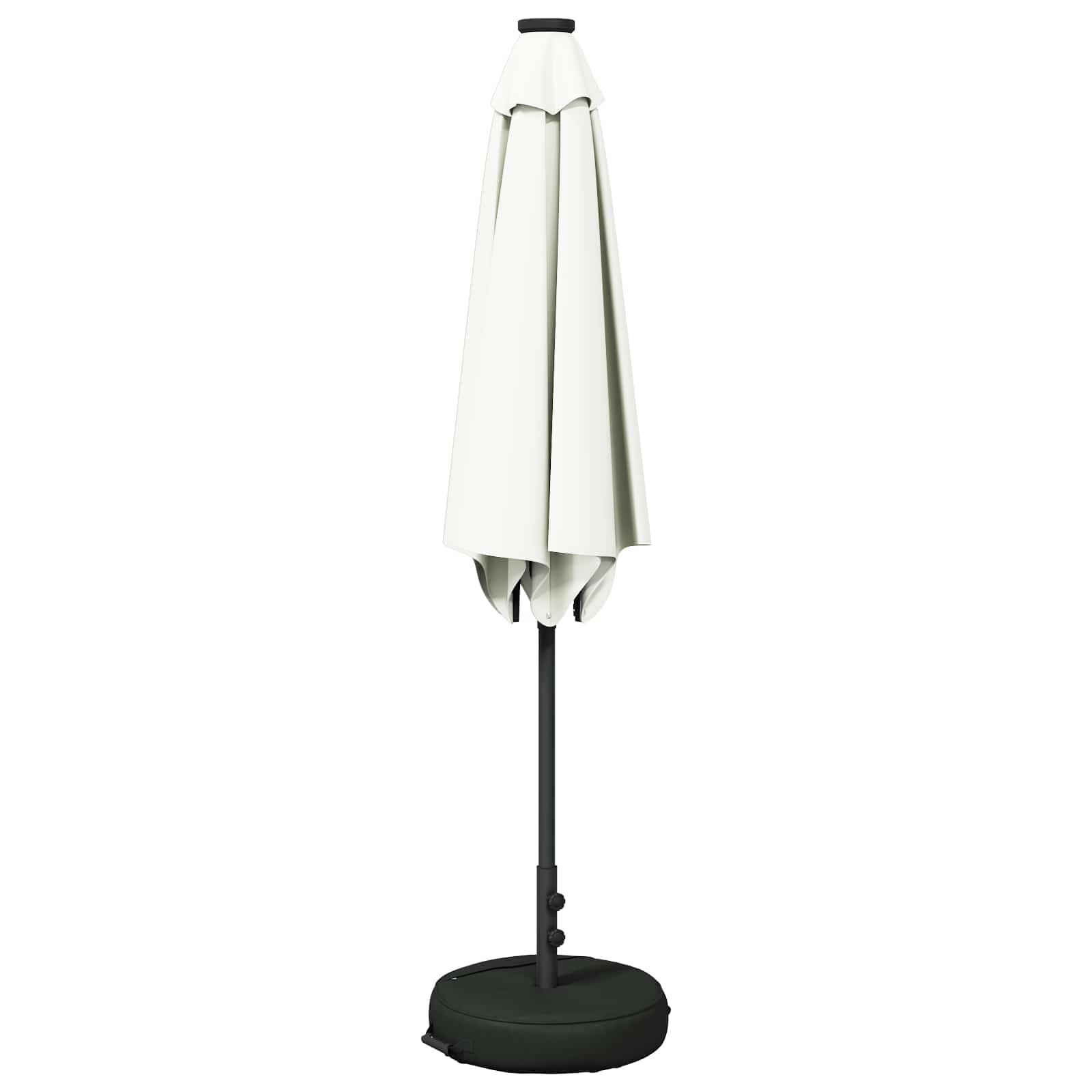 Garten Sonnenschirm mit LED-Lichtern 270 x 270 cm Polyester