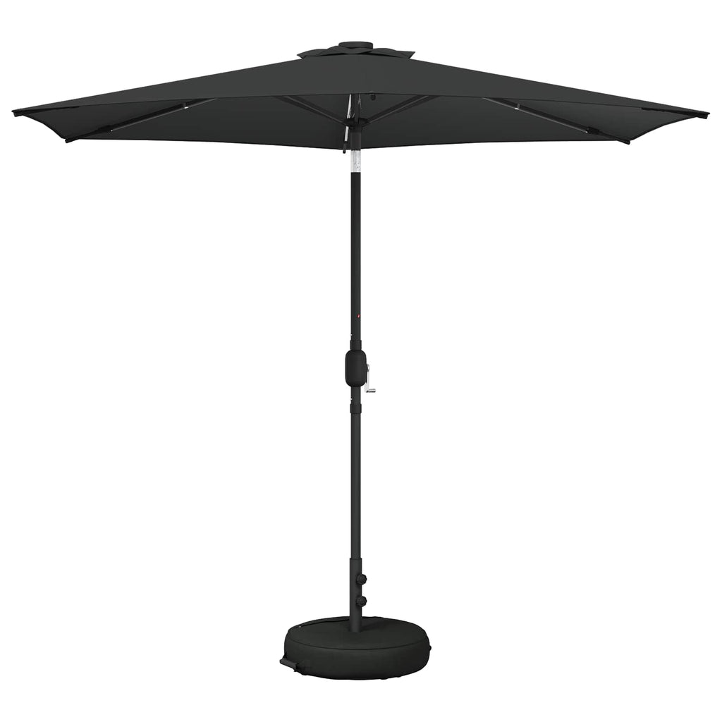 Garten Sonnenschirm mit LED-Lichtern 270 x 270 cm Polyester