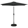 Garten Sonnenschirm mit LED-Lichtern 270 x 270 cm Polyester