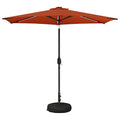 Garten Sonnenschirm mit LED-Lichtern 270 x 270 cm Polyester