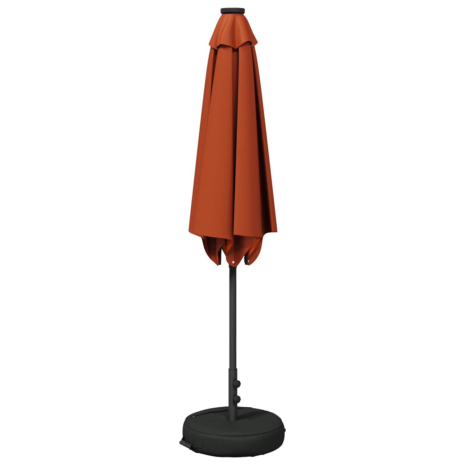 Garten Sonnenschirm mit LED-Lichtern 270 x 270 cm Polyester