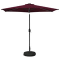 Garten Sonnenschirm mit LED-Lichtern 270 x 270 cm Polyester