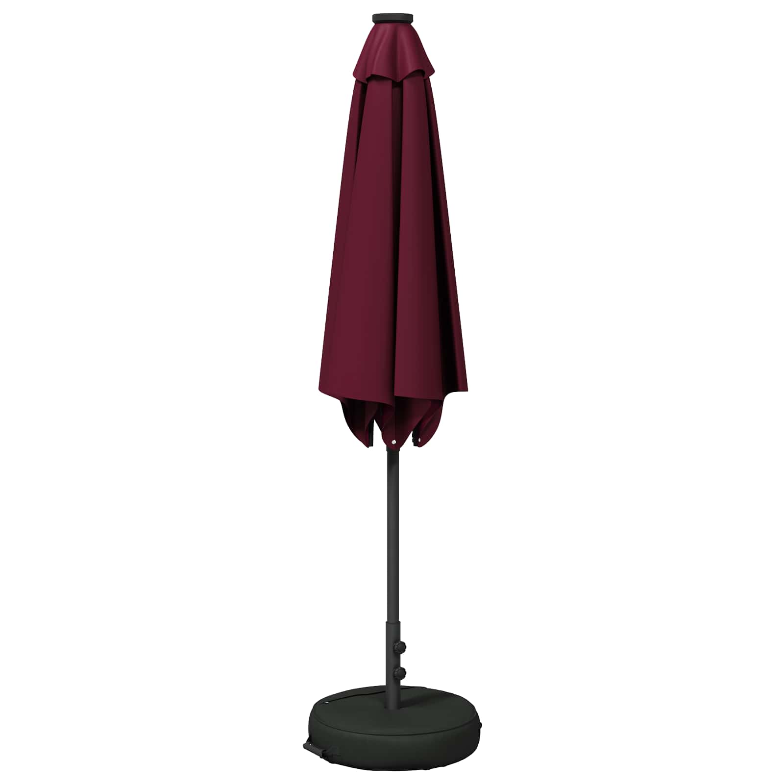 Garten Sonnenschirm mit LED-Lichtern 270 x 270 cm Polyester